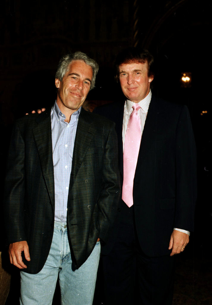 Jeffrey Epstein en Donald Trump