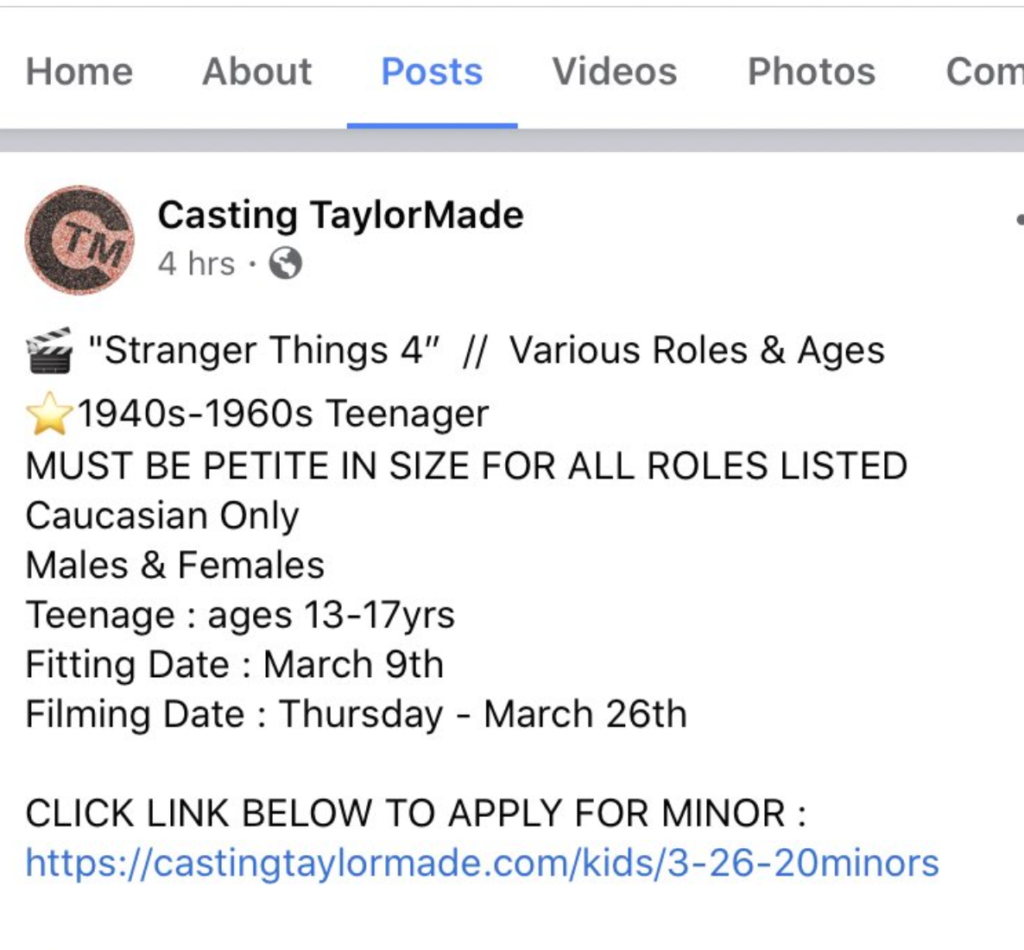 castings Stranger things 4