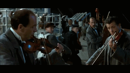 orkest op de Titanic 