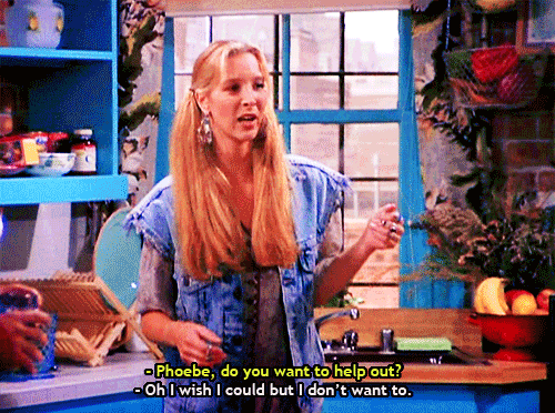 Phoebe wish i could Friends gif
